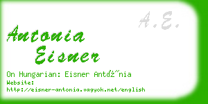 antonia eisner business card